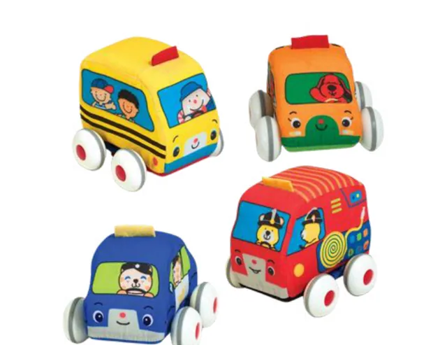 Melissa & Doug Soft Pull Back Cars