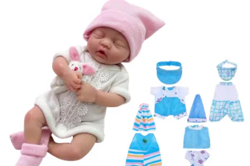 Silicone Baby Doll and Clothes
